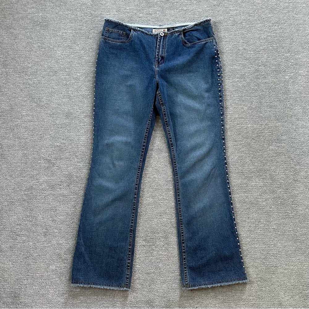 Buffalo David Bitton Frayed Angelina Boot Jeans Y2K